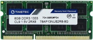 Timetec 78AP13NUS2R8-8G 8 GB 1333 MHz DDR3 Ram kullananlar yorumlar